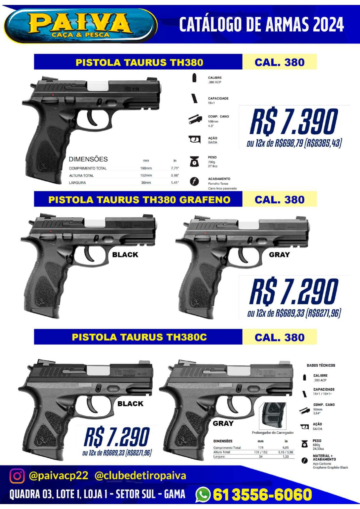 Pistola Taurus TH380