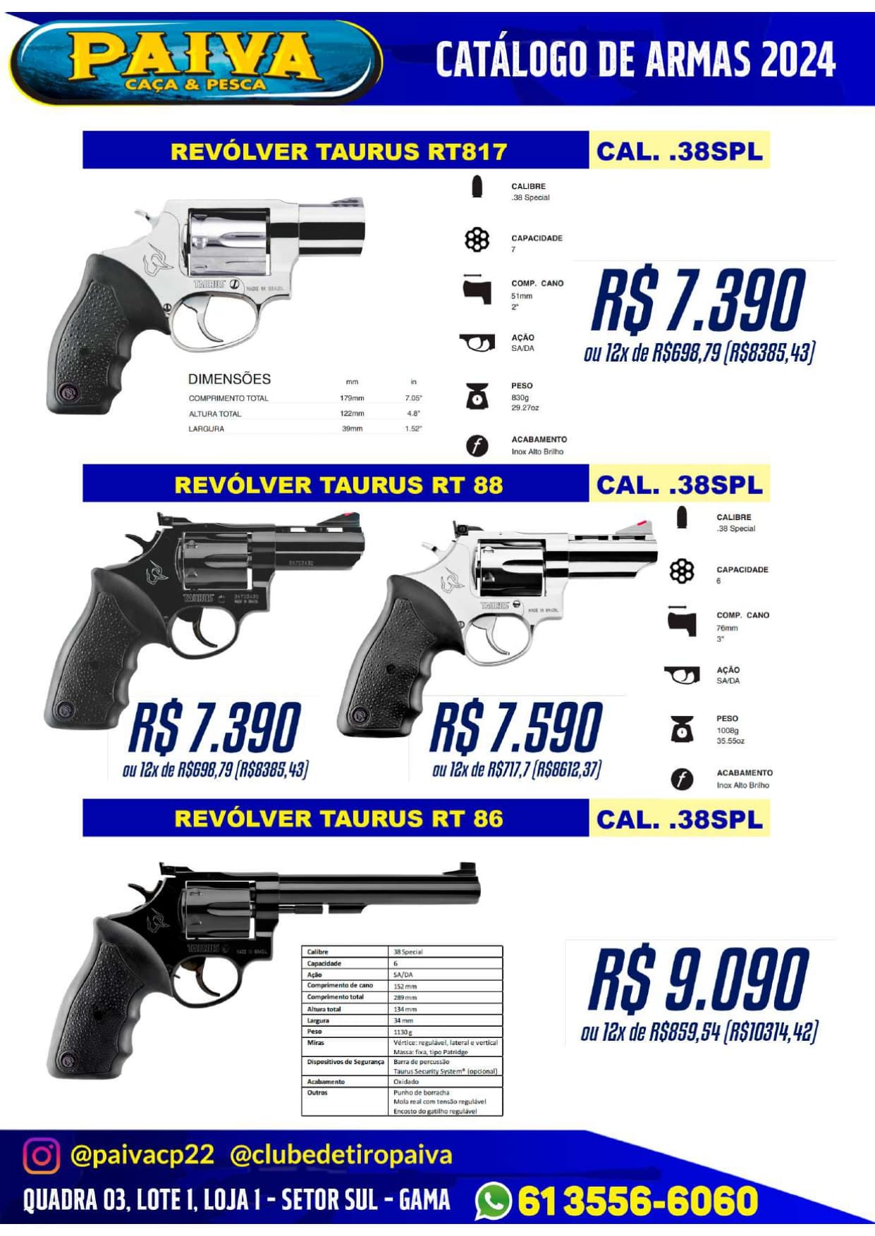 Revólver Taurus RT82