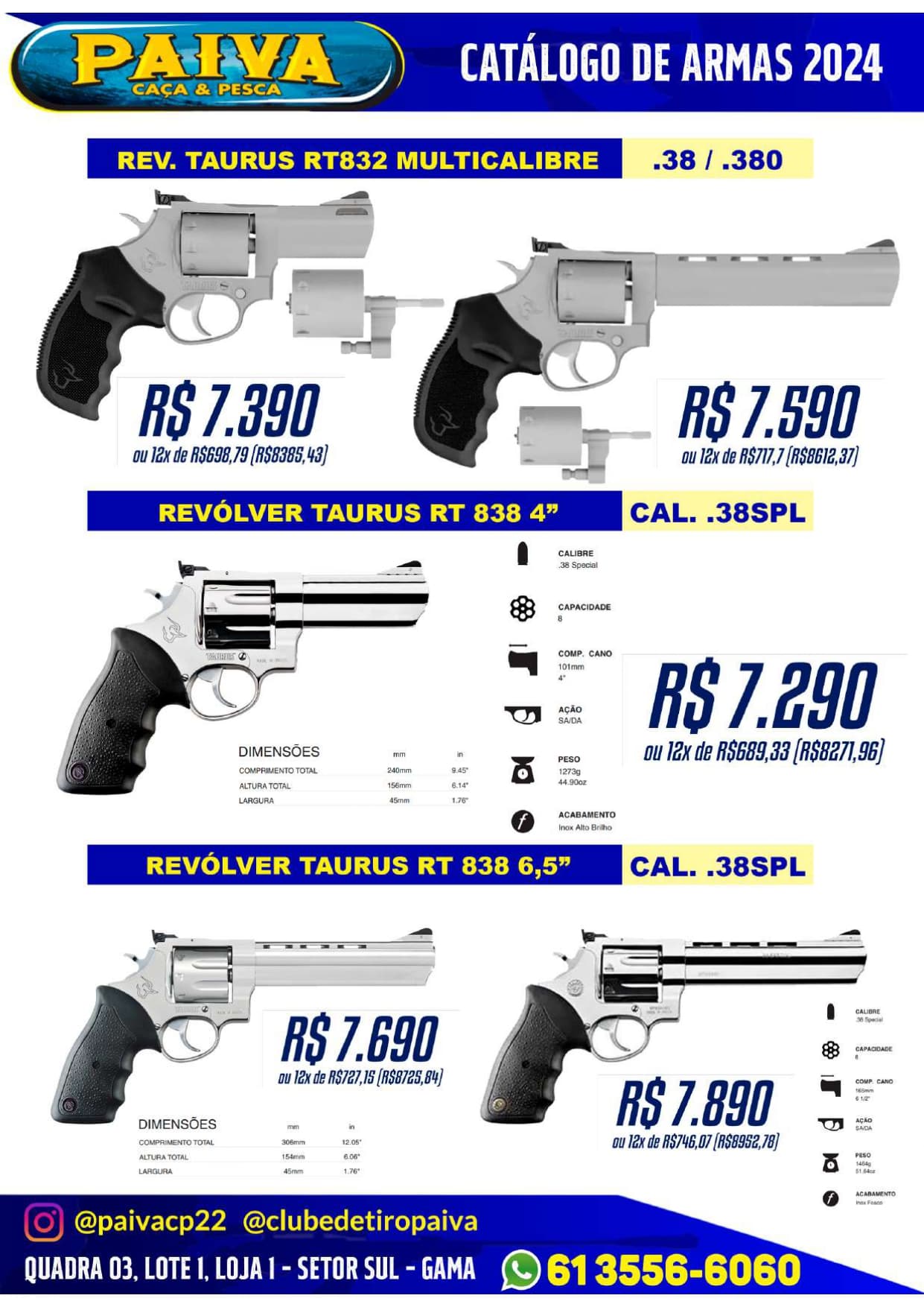 Revólver Taurus RT85
