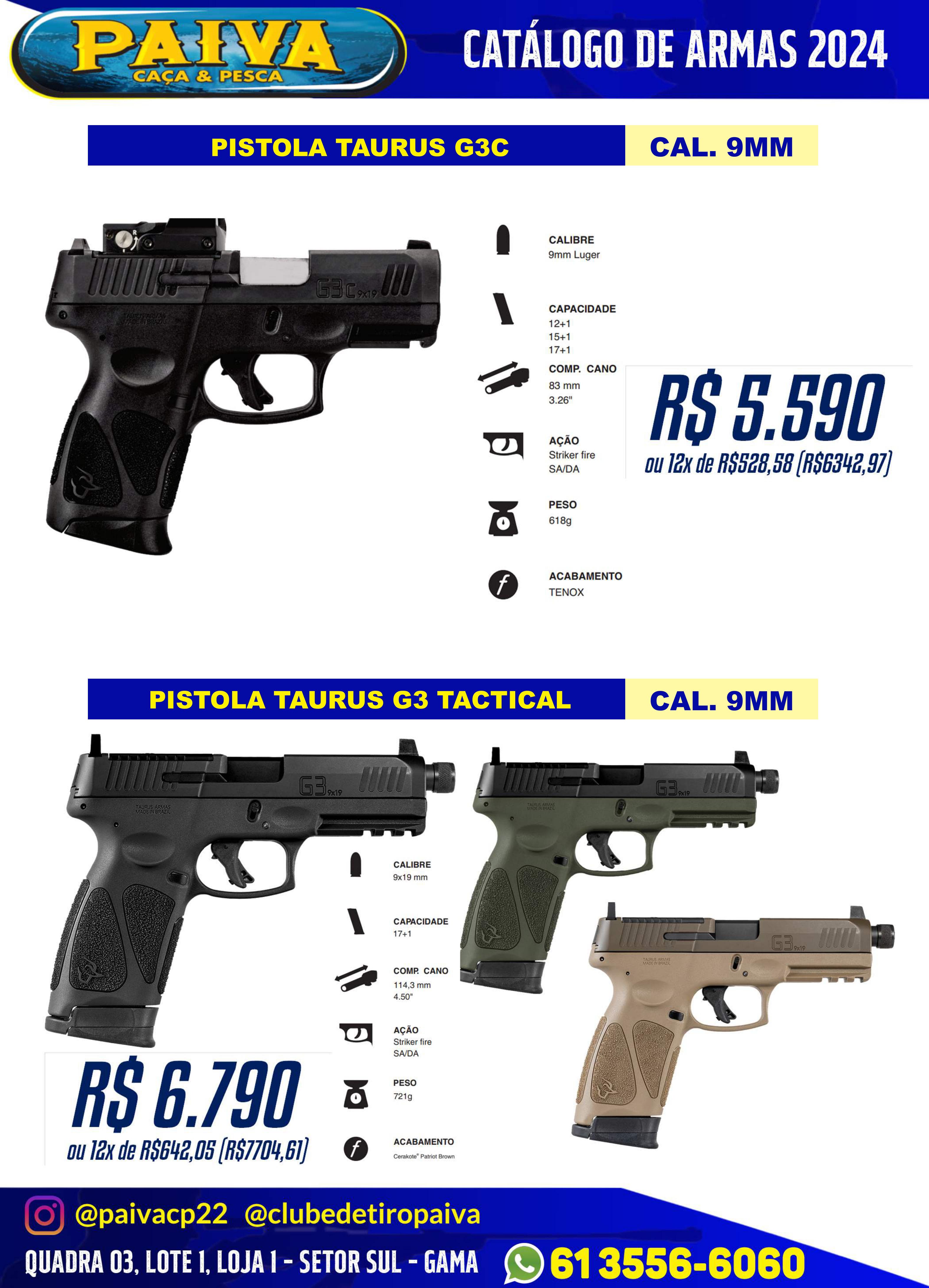 Pistola Taurus G3C
