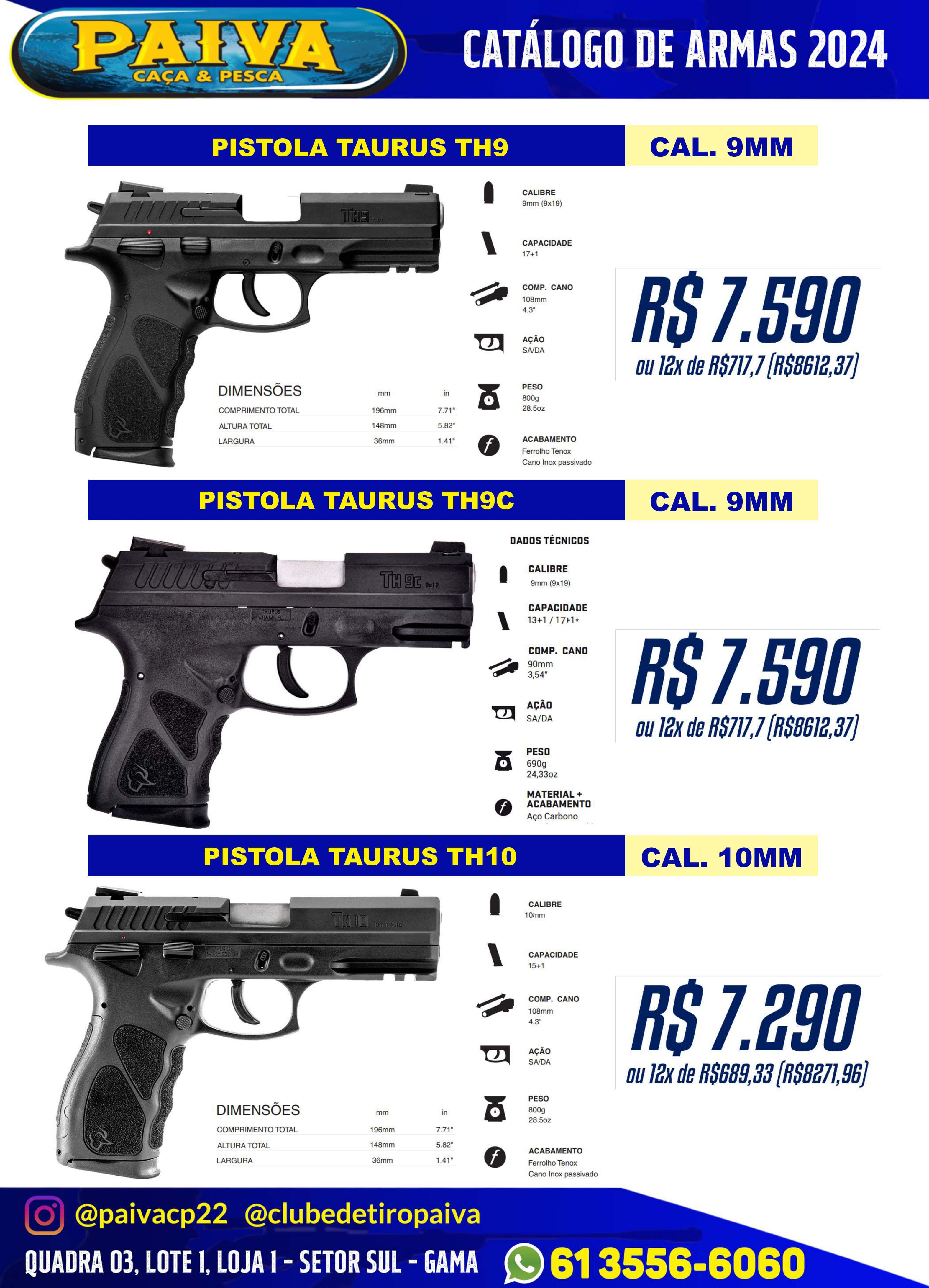 Pistola Taurus TH9